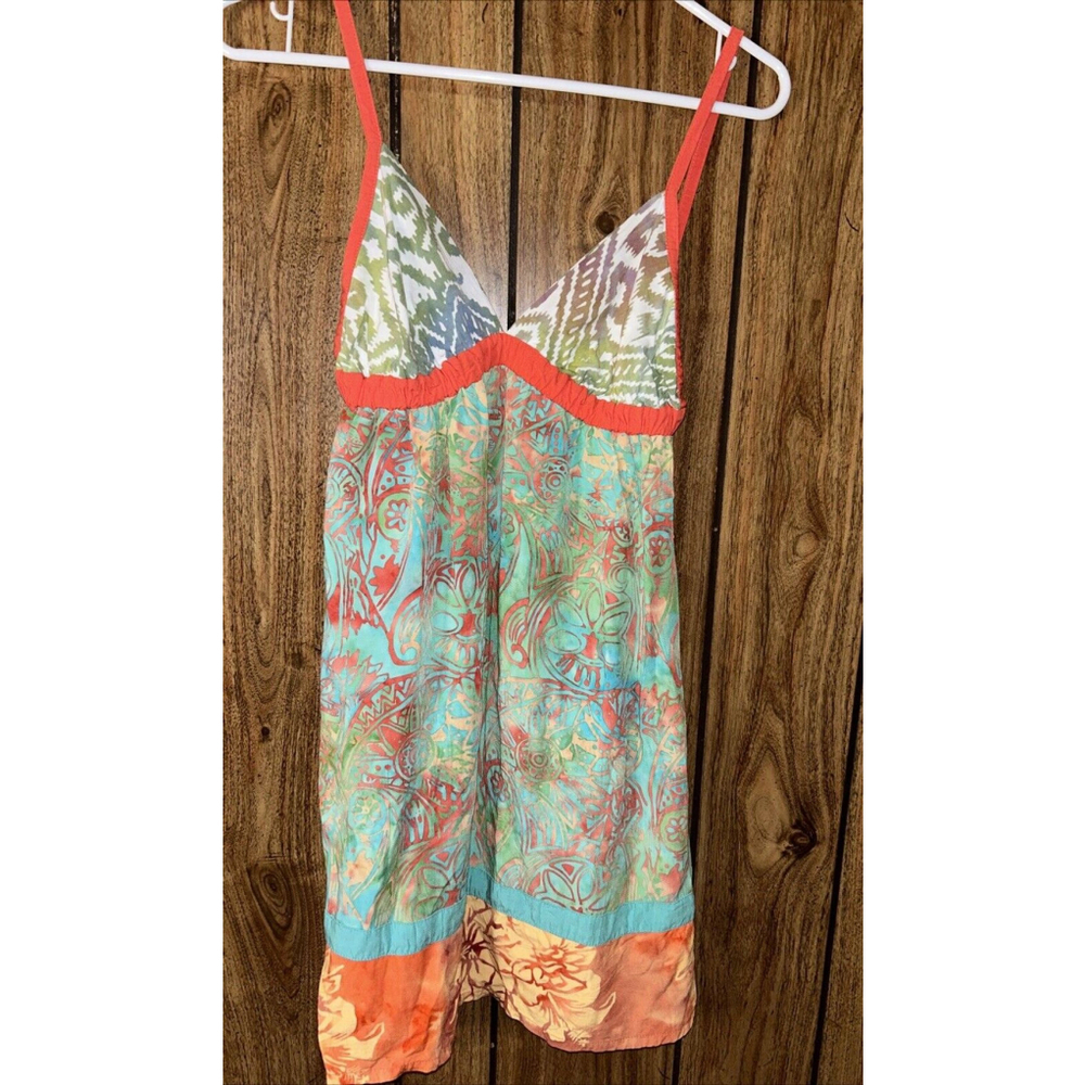 Alejandra Sky Gorgeous Adjustable Strap Sundress Multicolor Size Small